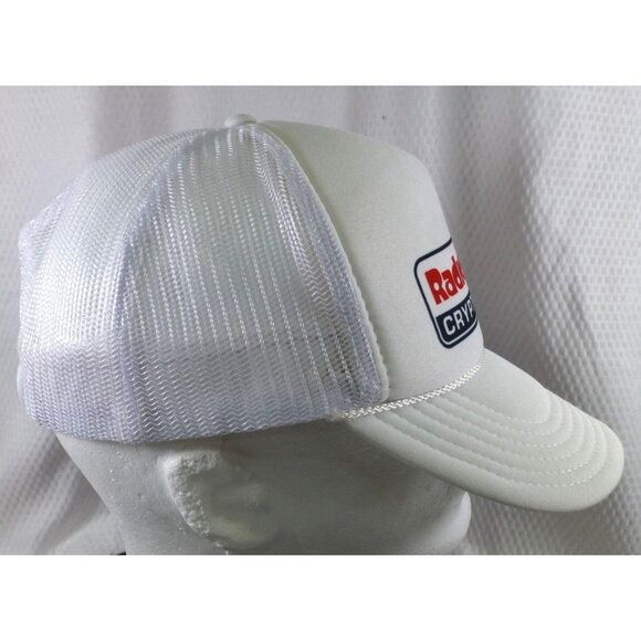 Rare Radio Shack Crypto Center White Mesh Trucker Hat Vintage Promo Cap - Picture 2 of 6